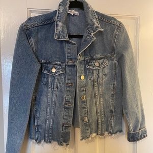 Distressed Denim Jacket 20$